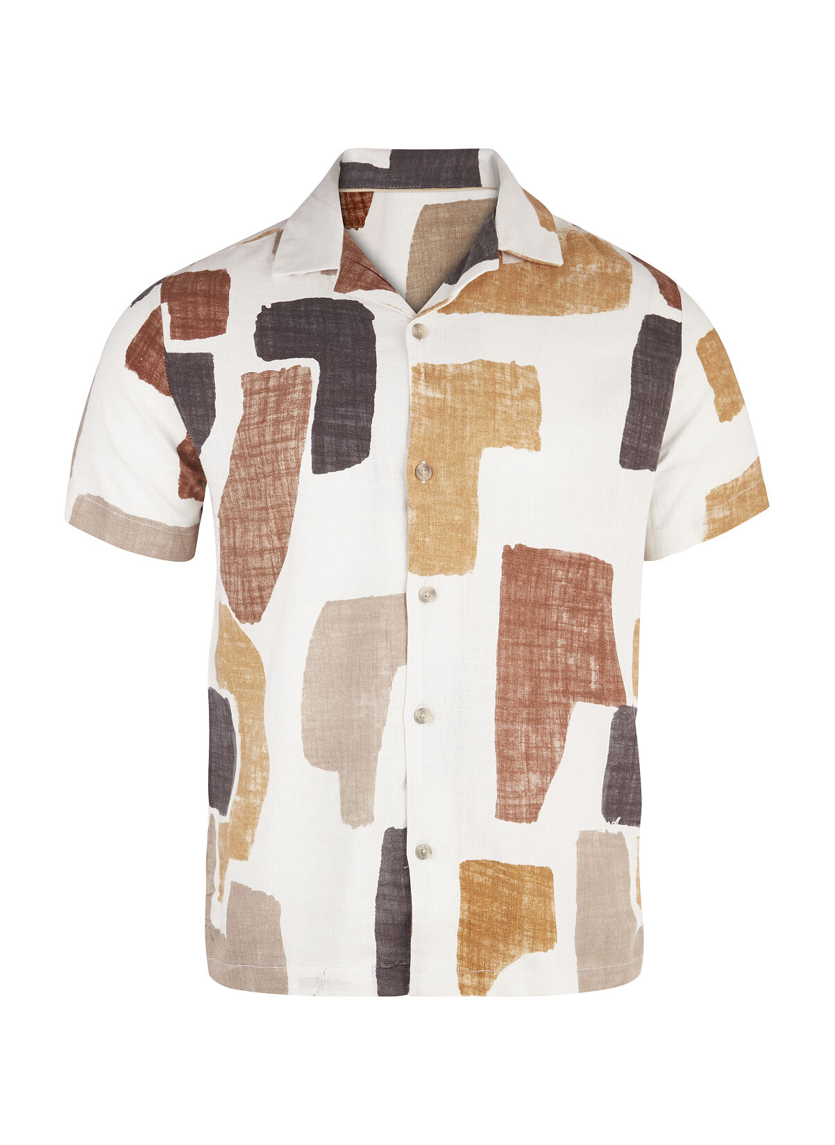 TK Maxx_Herren_ Hemd braun cremeweiss mit Muster _ 24.99€