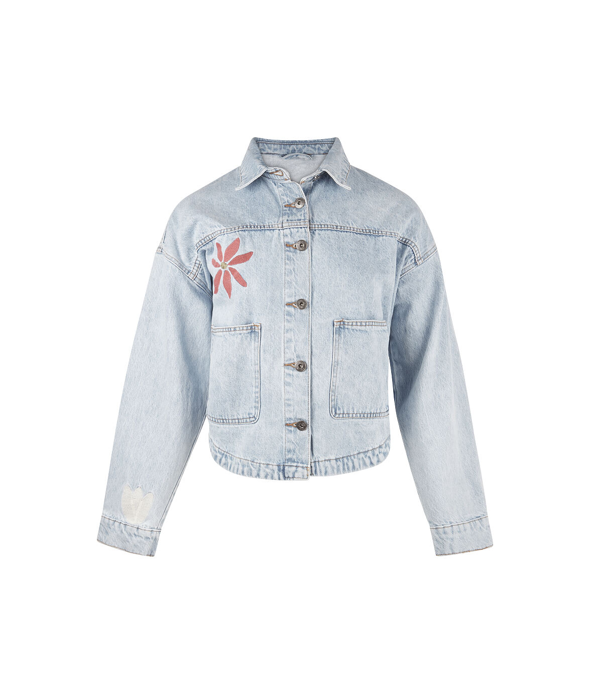 Tk Maxx_Damen_Jeansjacke mit Blumendetail_ 44.99€ ( UVP 119.99€)