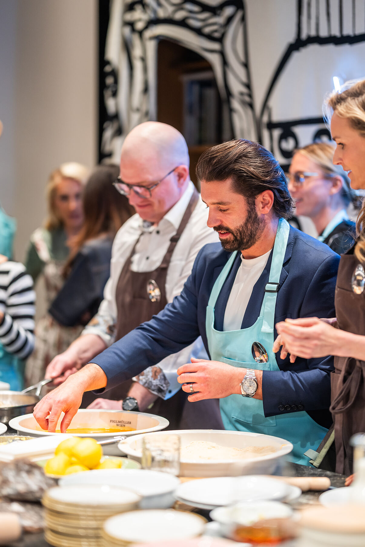 VOSSEN Flavour & Flair Kollektionslaunch Marco Talasz ( GF Vossen), Dominik Heinrich