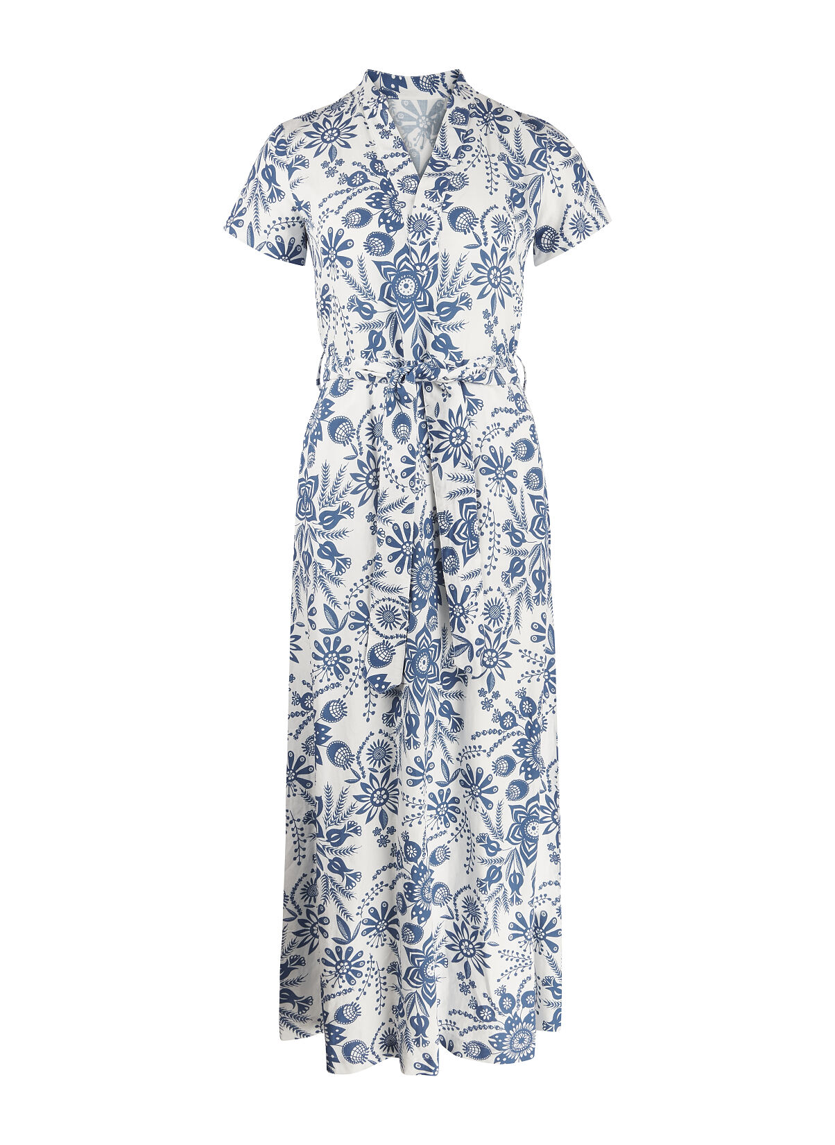 Tk Maxx_Damen_ Kleid mit Blumenmuster blau weiß_ 129.99€ ( UVP  399.99€ )