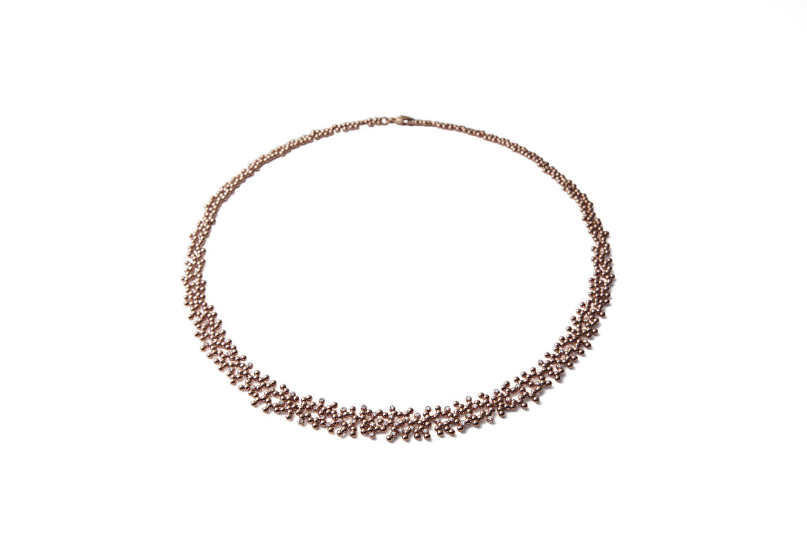 DJ_AURELIA_Collier Roségold 585- mit 49 Brillanten zus. 0,38ct TWvsi_208348