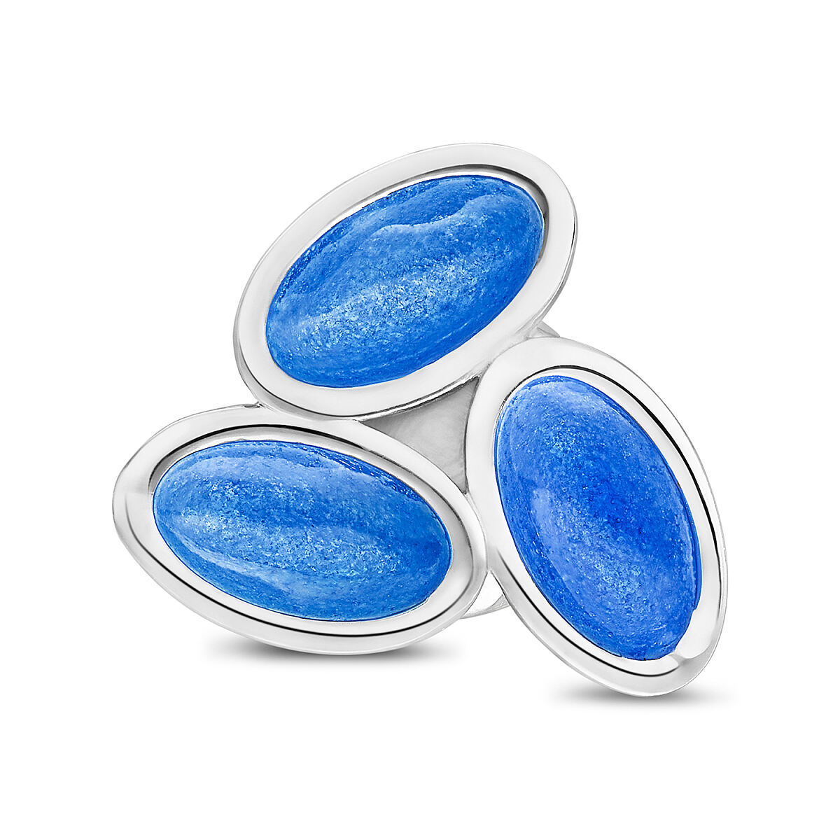 ESbD_Charlotte Kopf FARBENFROH Sterlingsilber mit Emaille - Hellblau