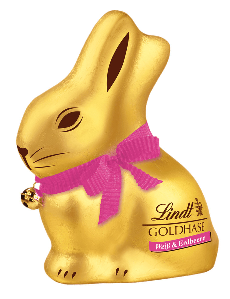 Goldhase Weiß&Erdbeere 100g