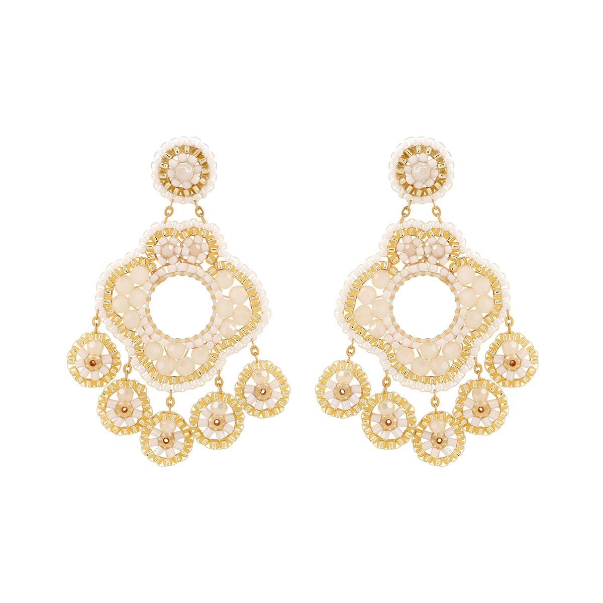 Cajoy Ohrringe Boho Dazzling WhiteGold EUR 139,99_13132468