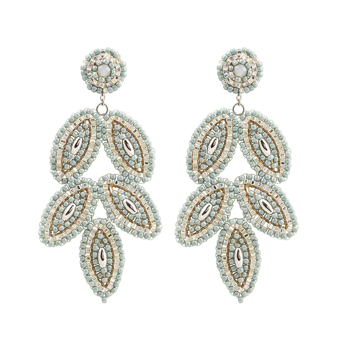 Cajoy Ohrringe Boho Leaves Salbei EUR 119,99_13132379