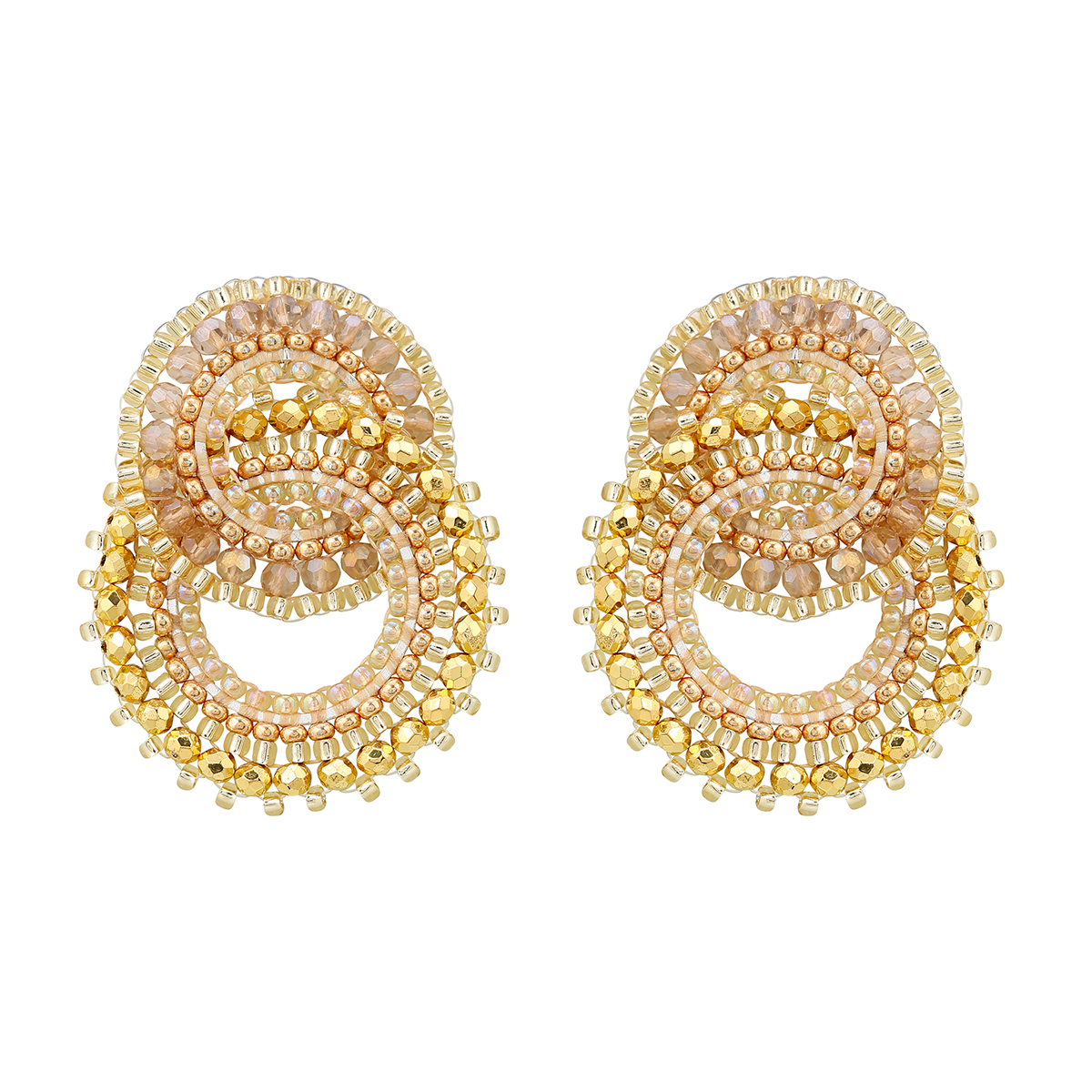 Cajoy Ohrringe Boho Twisted Circles Gold EUR 109,99_13132408