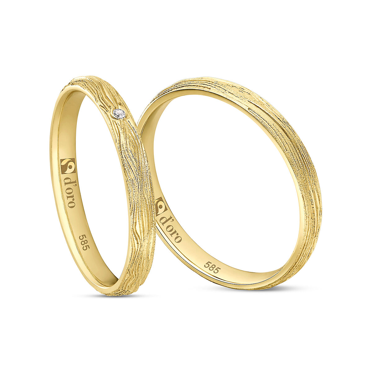 DJ_Ehering, Fair Trade Gold 585, Breite 2,5mm, Stärke 1,4mm, Baumrind209022_b