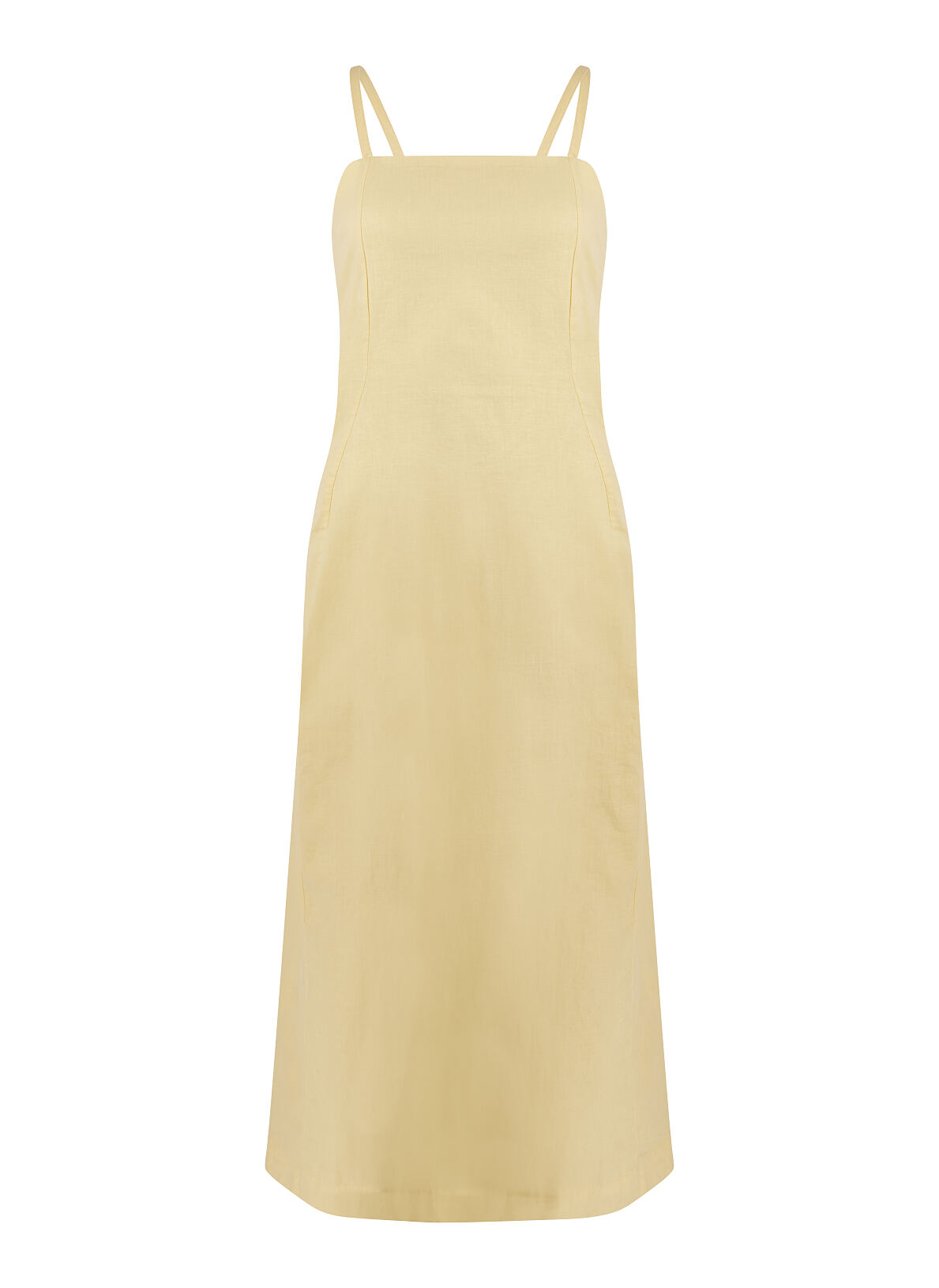 TK Maxx_Damen_gelbes Leinenkleid_19,99€