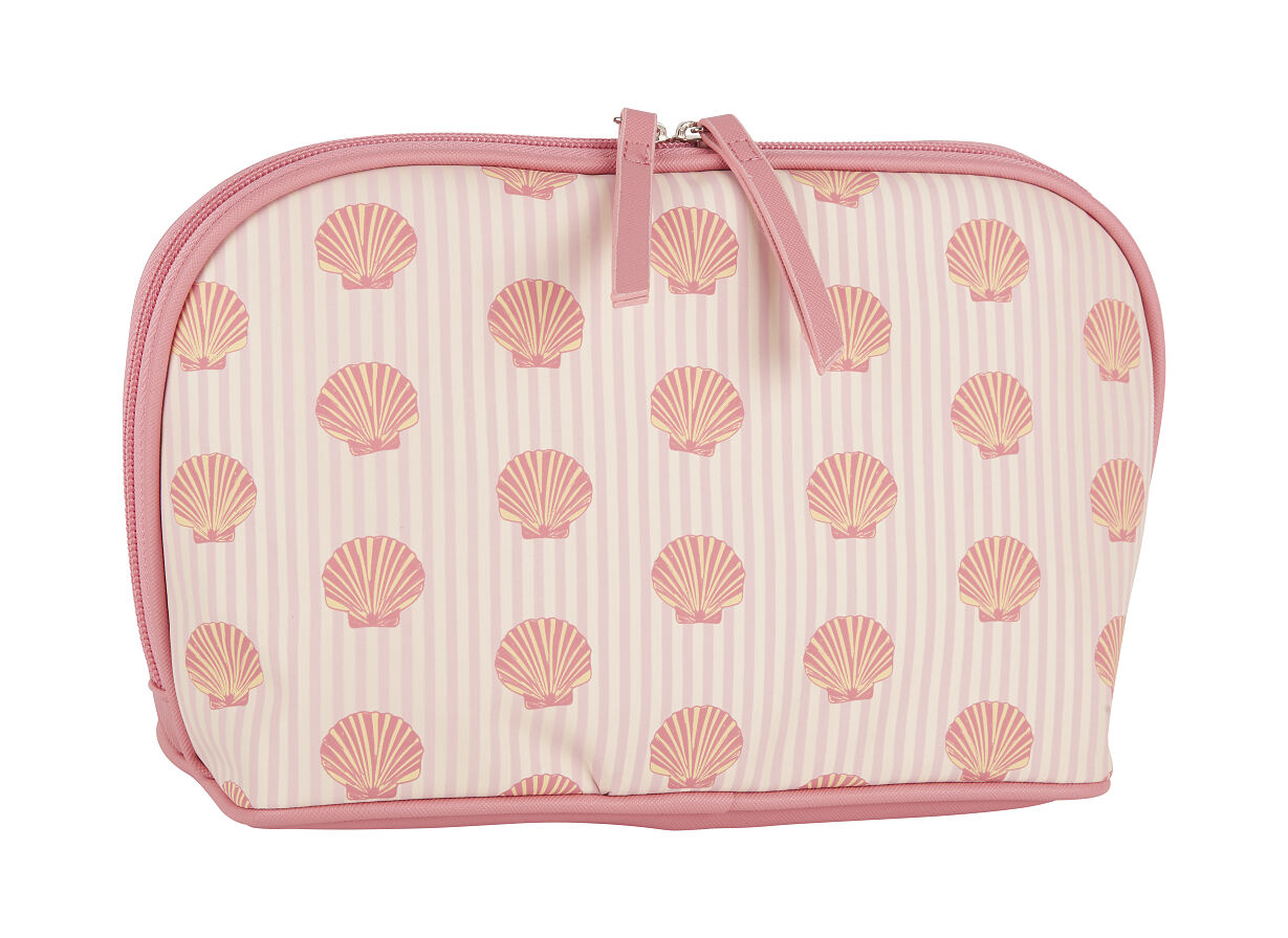 TK Maxx_ rosa Kulturbeutel mit Muscheln_12,99€
