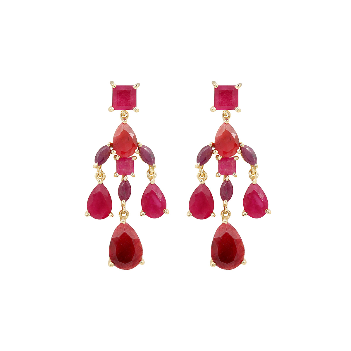Cajoy Ohrringe Chandelier Pink JadeRubin EUR 189,99_13132460