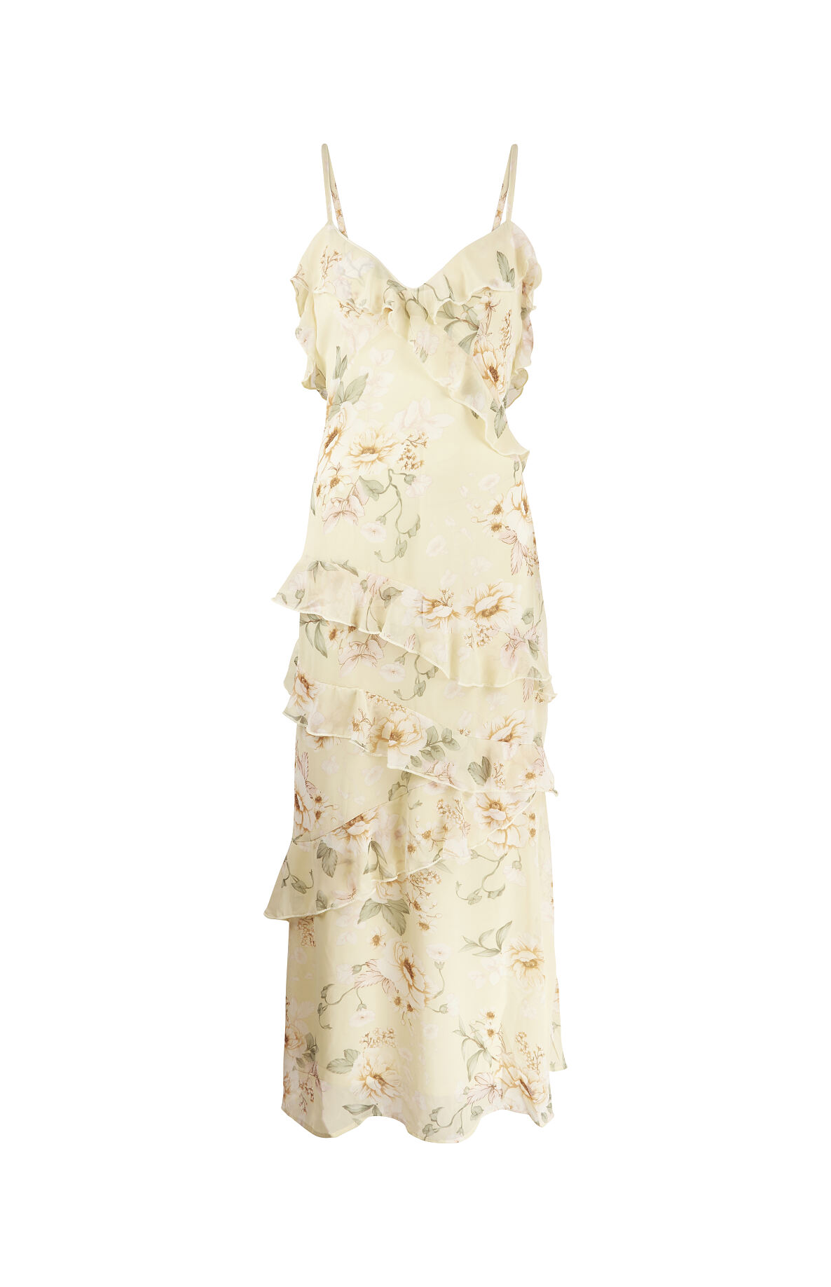 Tk Maxx_Damen_ gelbes Kleid mit Blumenmuster_ 24.99€