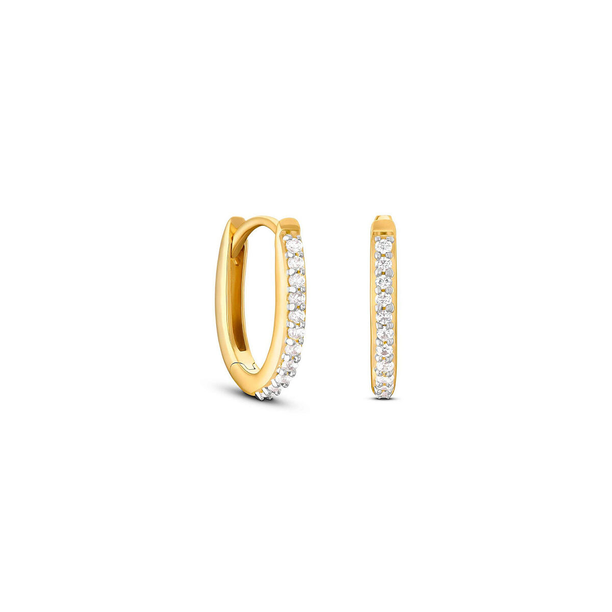 ESbD Brillant Klappcreolen Gelbgold