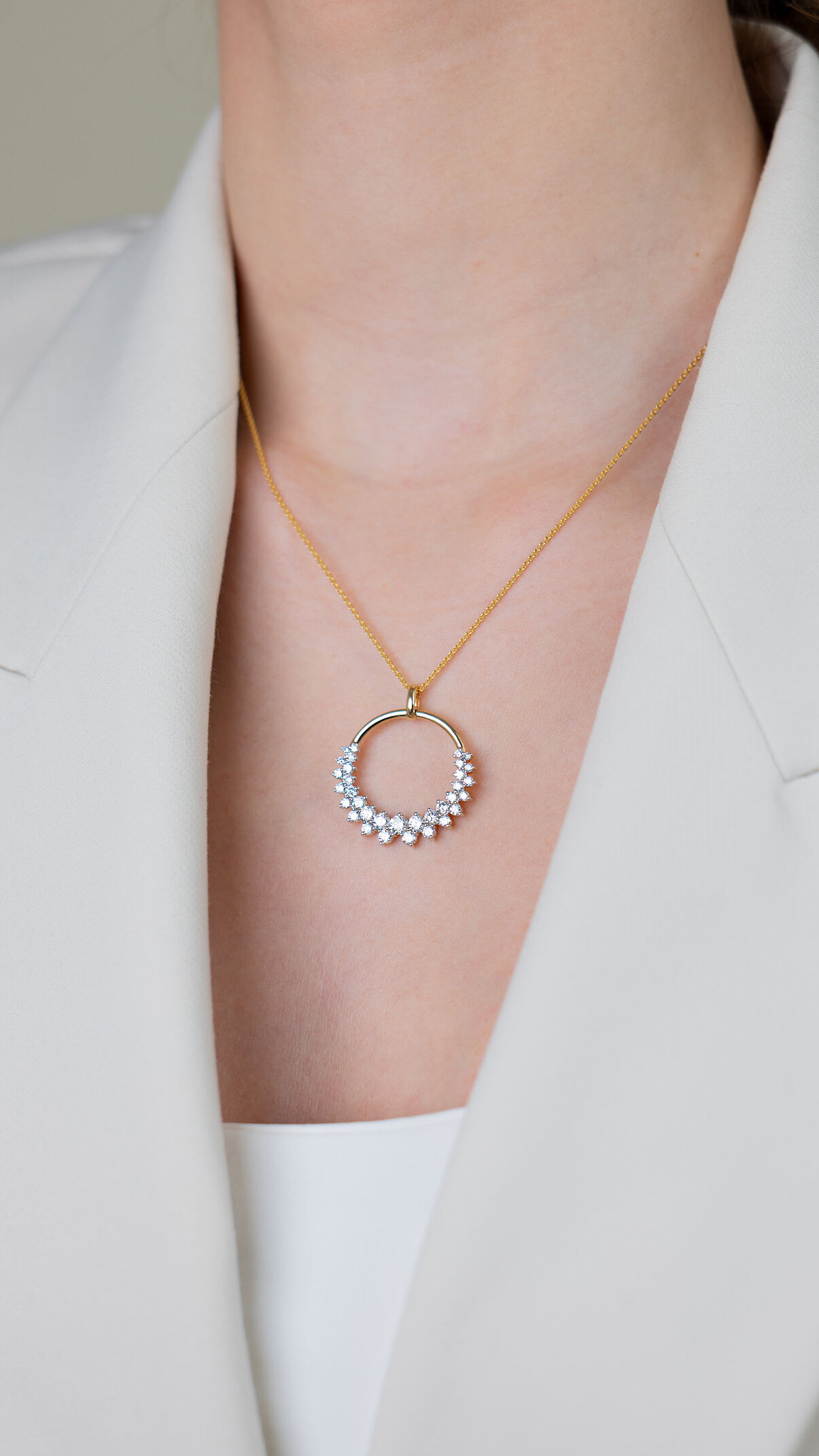 DJ_Mon Palais_ Lab Grown Diamond Anhänger Gold  im Brilliantschliff_207667