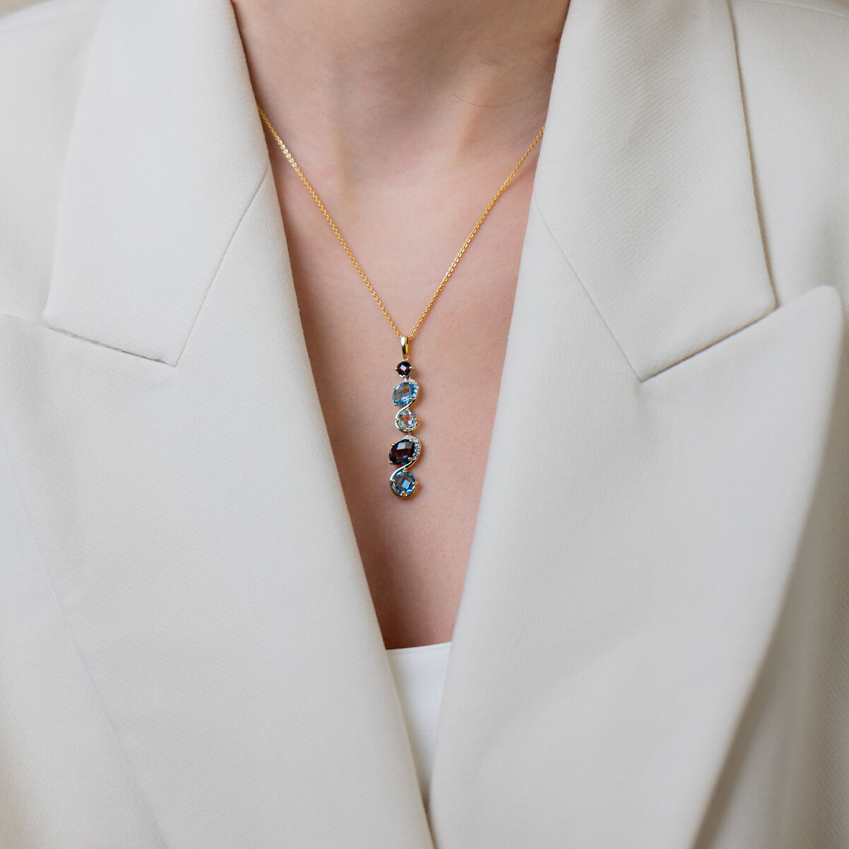 DJ_Mon Palais_Brillant Topas Anhänger Gold 207755