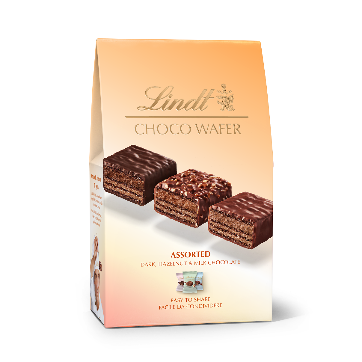 LINDT_ Choco Wafer Assortiert Beutel 138g