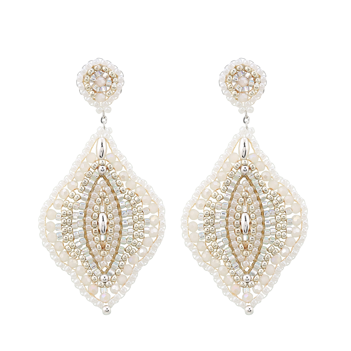 Cajoy Ohrringe Boho Cateye WhiteSilver EUR 119,99_13132390