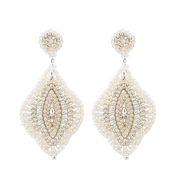 Cajoy Ohrringe Boho Cateye WhiteSilver EUR 119,99_13132390