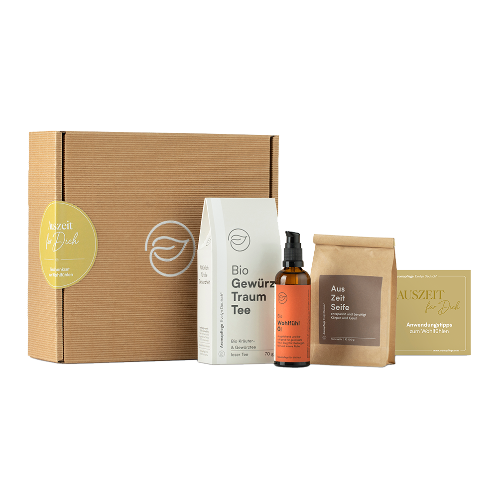 Aromapflege Evelyn Deutsch_Auszeit Geschenkbox_EUR 39,90