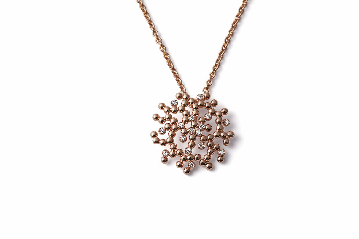 ES_AURELIA _Anhänger M Roségold 585- mit 16 Brillanten zus. 0,16ct TWvsi_208346