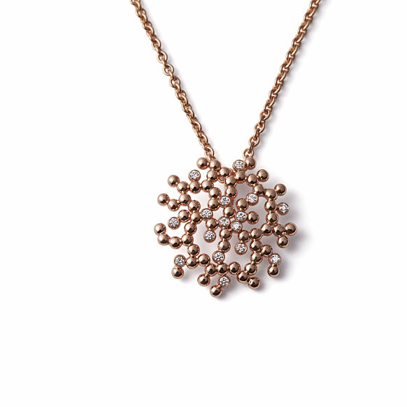 ES_AURELIA _Anhänger M Roségold 585- mit 16 Brillanten zus. 0,16ct TWvsi_208346