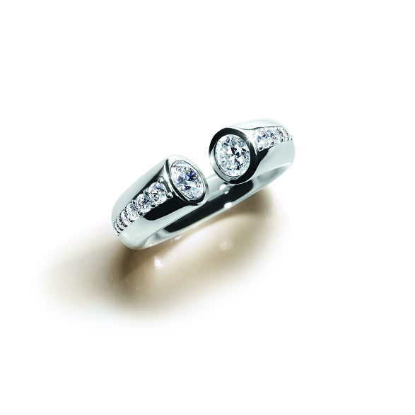 ES Ring-DIALOG Royal  d165-Dia-0,53ct WG-585 