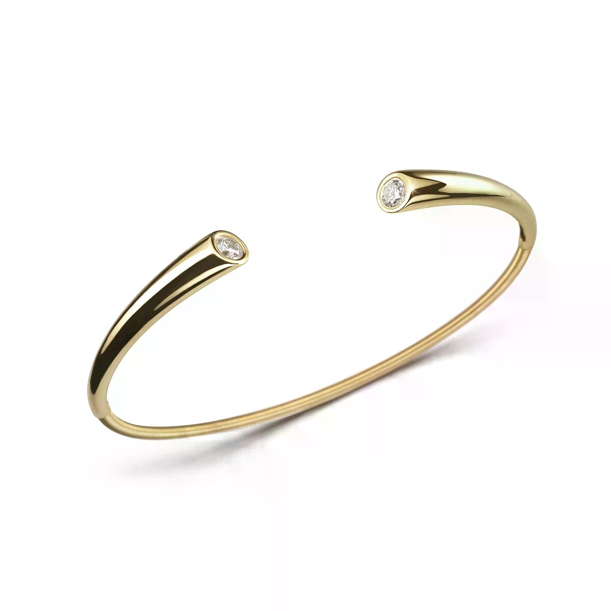 ES Armspange DIALOG Gelbgold 750- mit 2 Brillanten zus. 0,30ct.