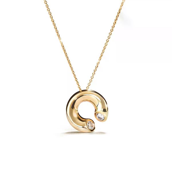 ES Anhänger DIALOG Gelbgold mit Brillanten zus. 0,20ct. 