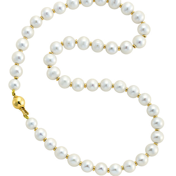 Collier mit Kulturperlen,Gelbgold 585