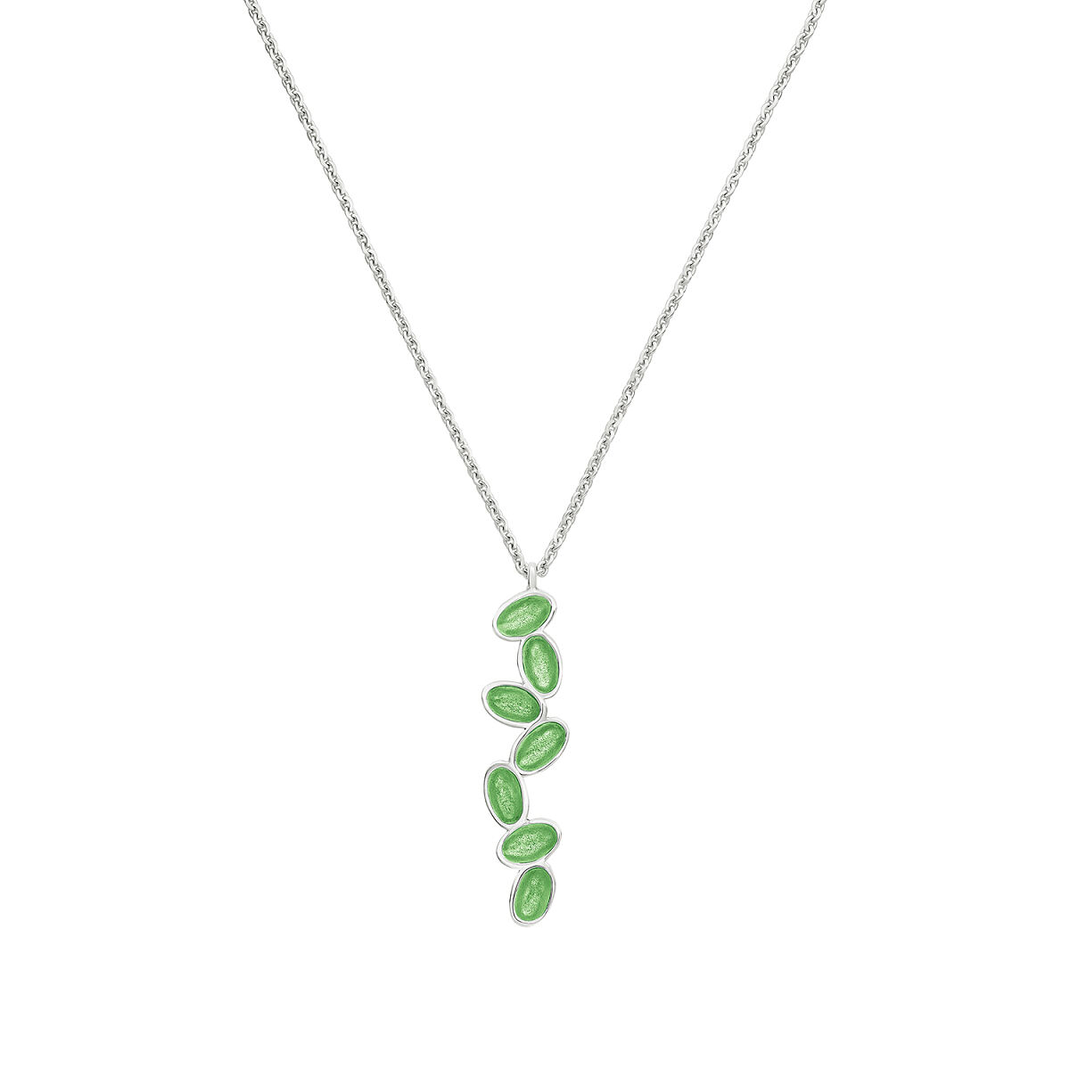 DJ_FARBENFROH_Anhänger Sterlingsilber mit Emaille - Hellgrün_157070
