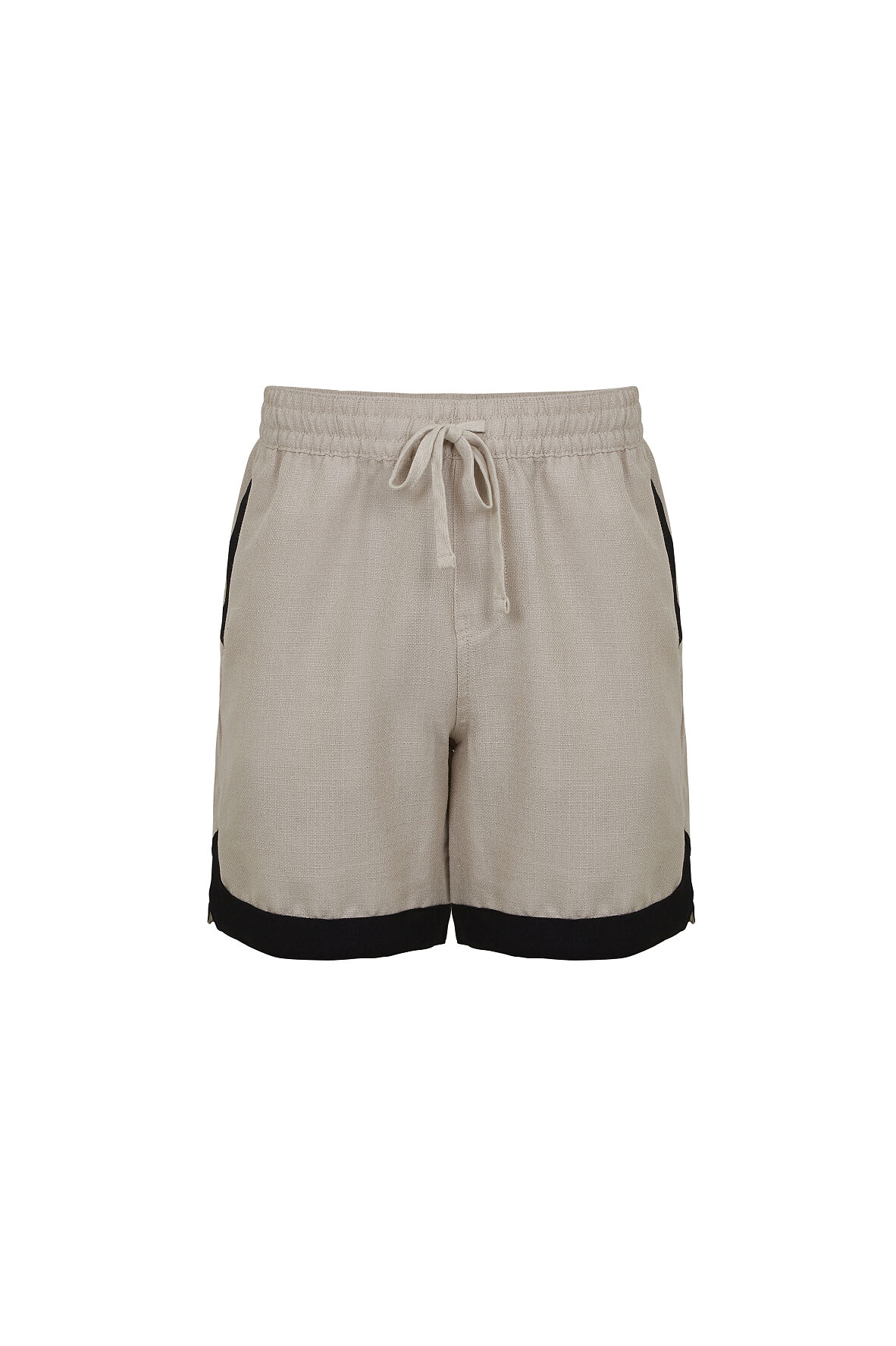 TK Maxx - HERREN Beige Leinenshorts mit schwarem Rand €16,99