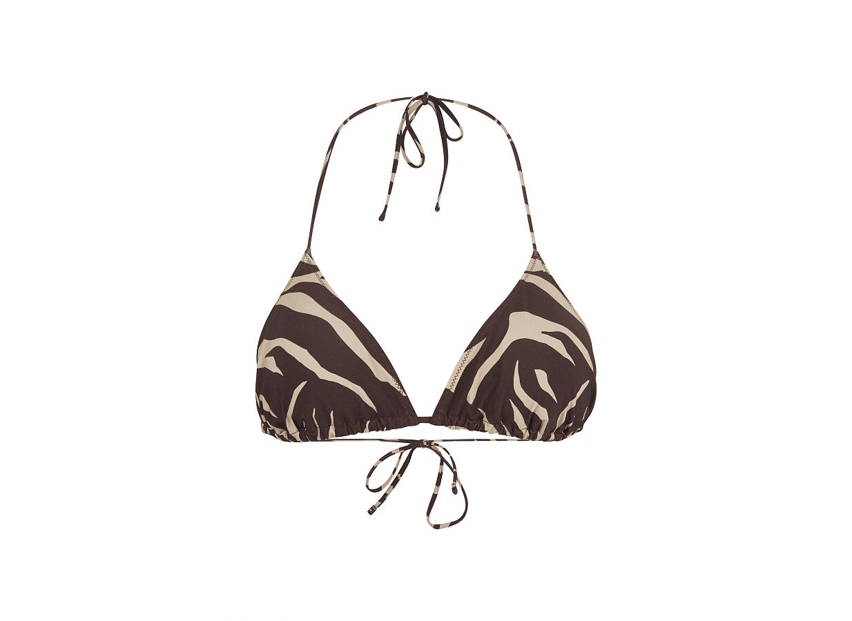 TK Maxx_ Damen_ braunes animal print bikini oberteil_ 9.99€