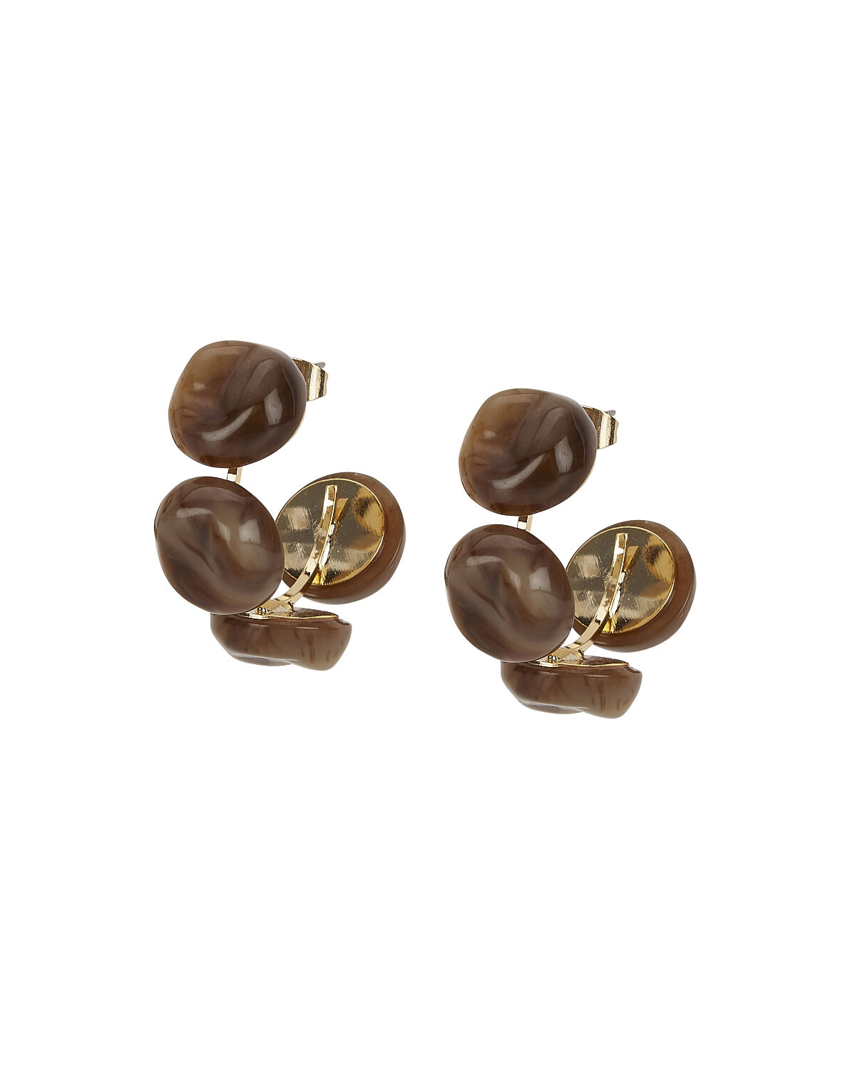 TK Maxx - Goldene Creolen mit Steinen €9,99