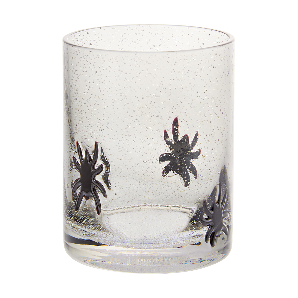 TK Maxx Beetlejuice - Schwarzes Glas mit Spinnen €5,99