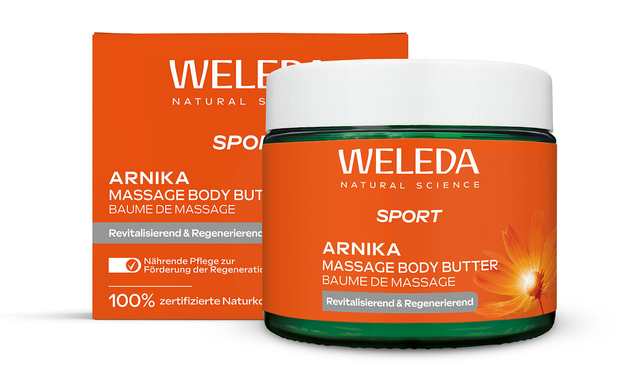 Weleda_Sport_Massage Body Butter_Arnika_150ml_18,95€