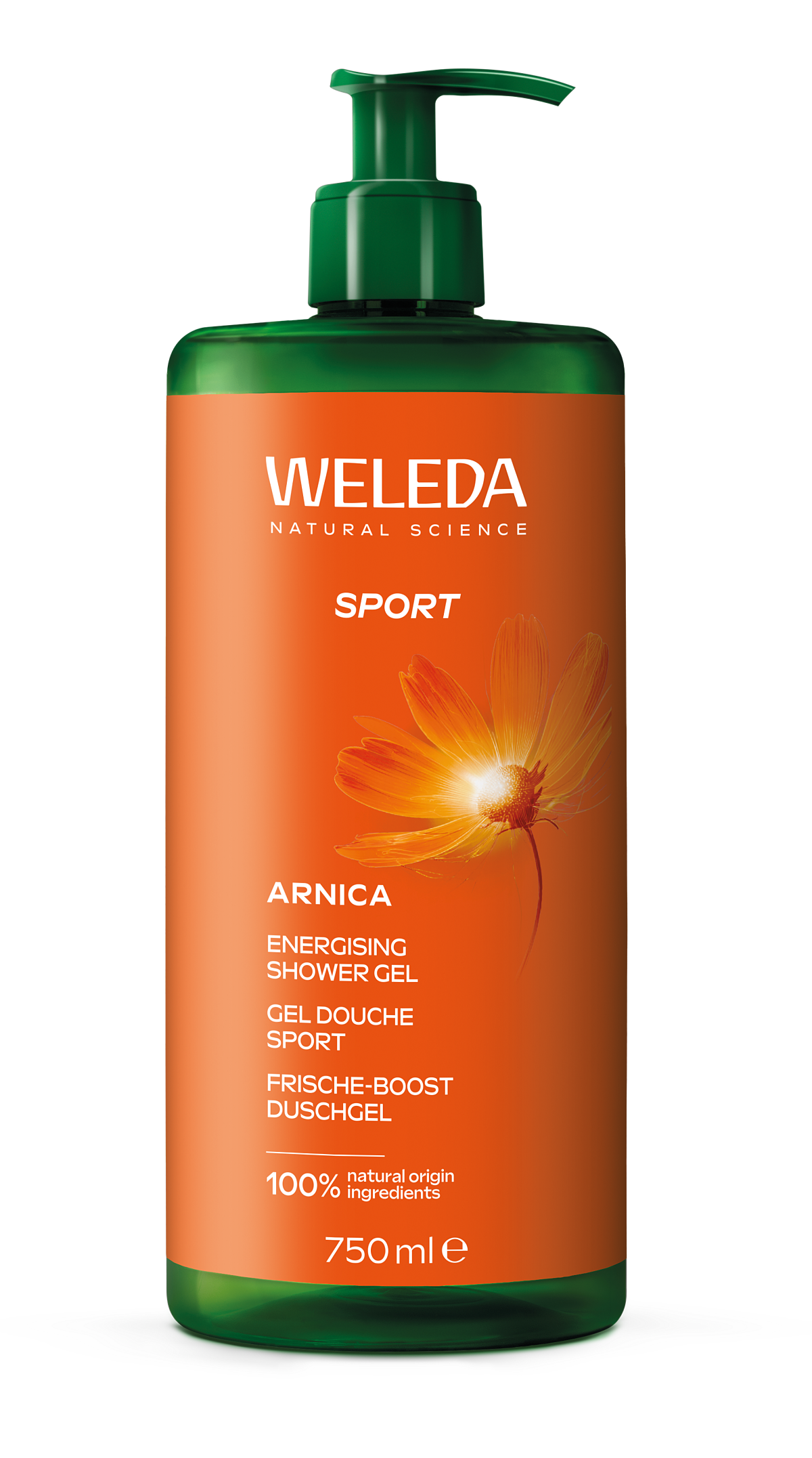 Weleda_Sport_Frische-Boost Duschgel Arnika_750 ml_14,95 €