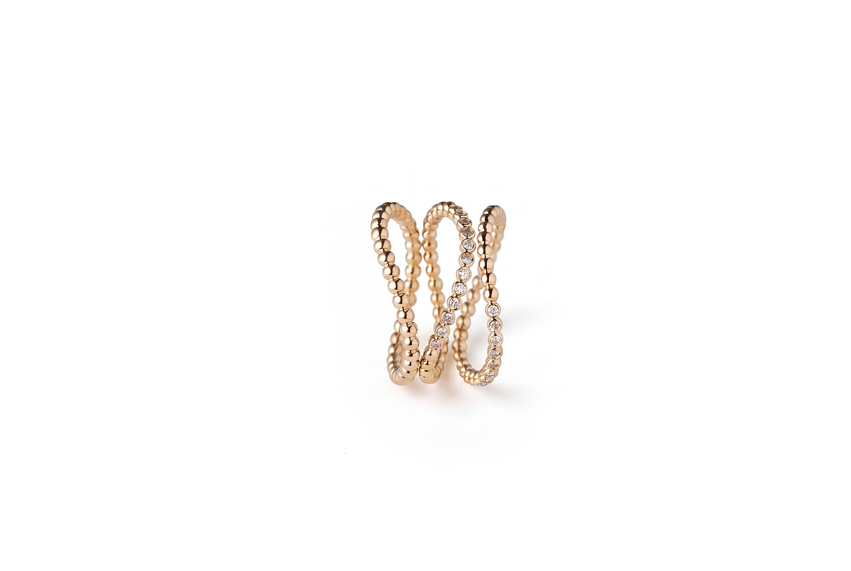 DJ_3 Ringe AURELIA MEMOIRE Gold 585 stehend