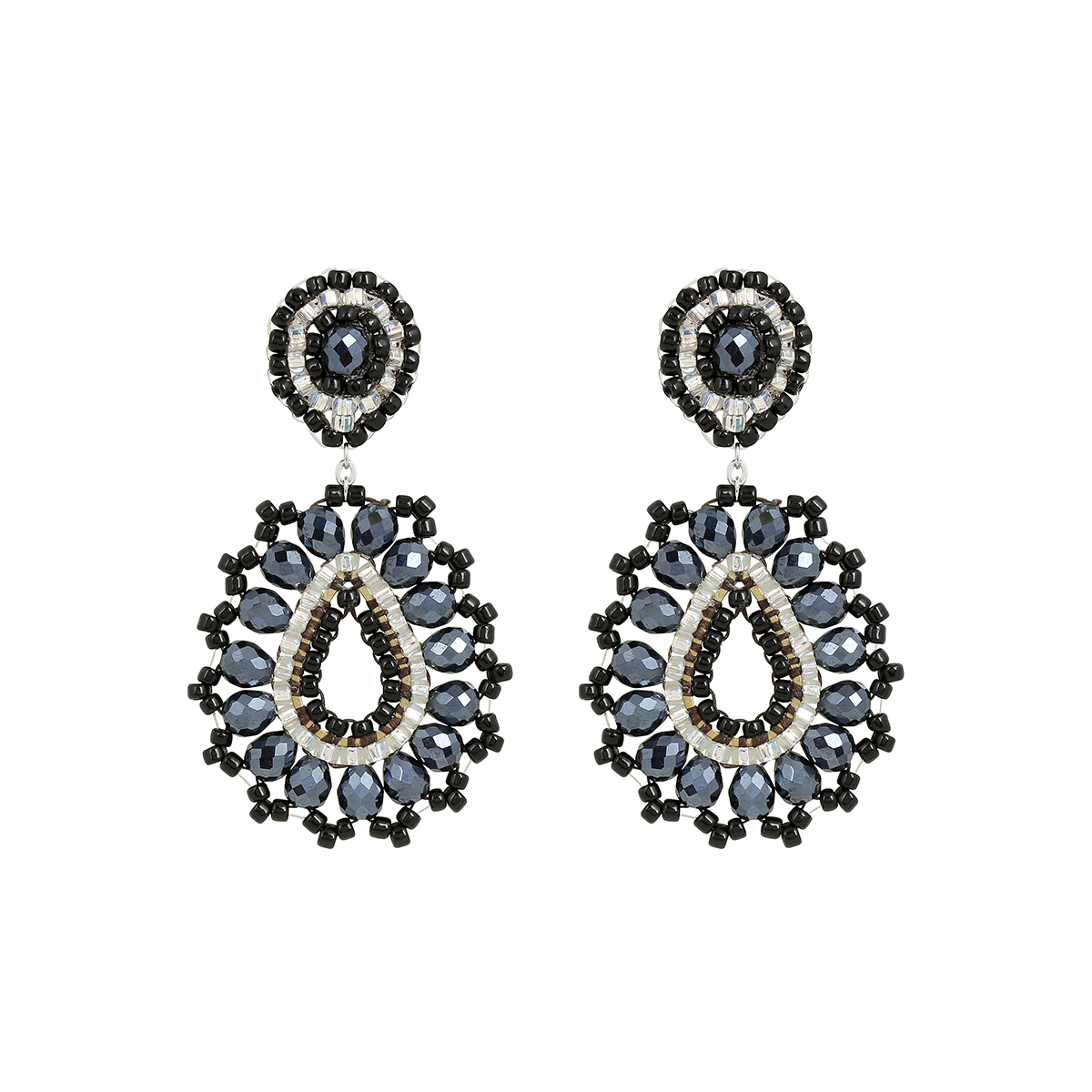 Cajoy_Boho Drop navy silver Ohrringe_EUR 79,99_13132560