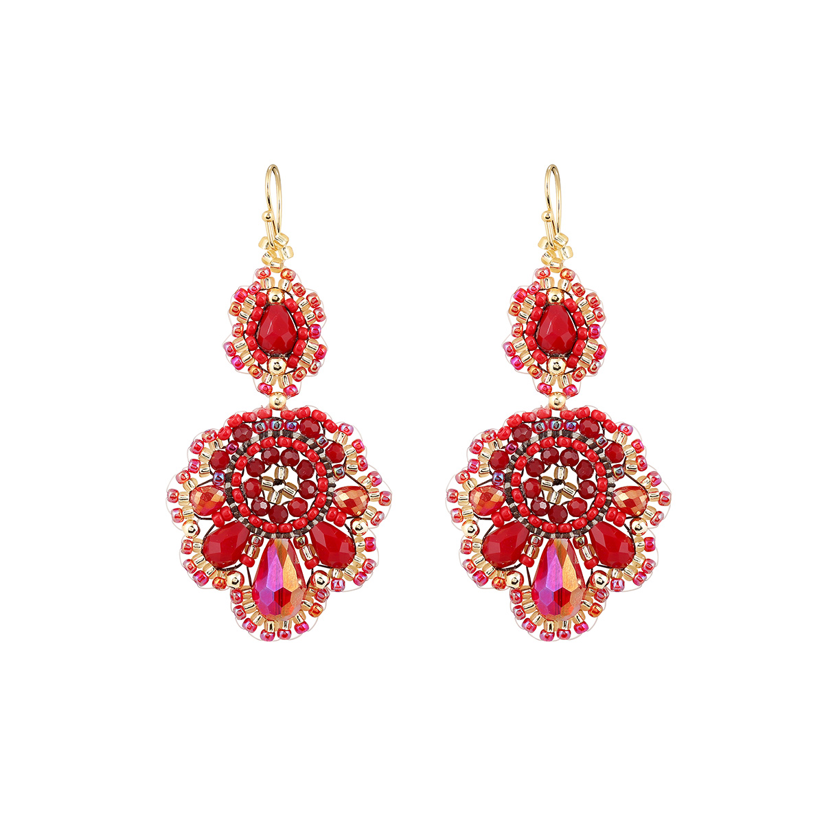Cajoy_Boho Flora vibrant red Ohrringe_EUR 99,99_13132511