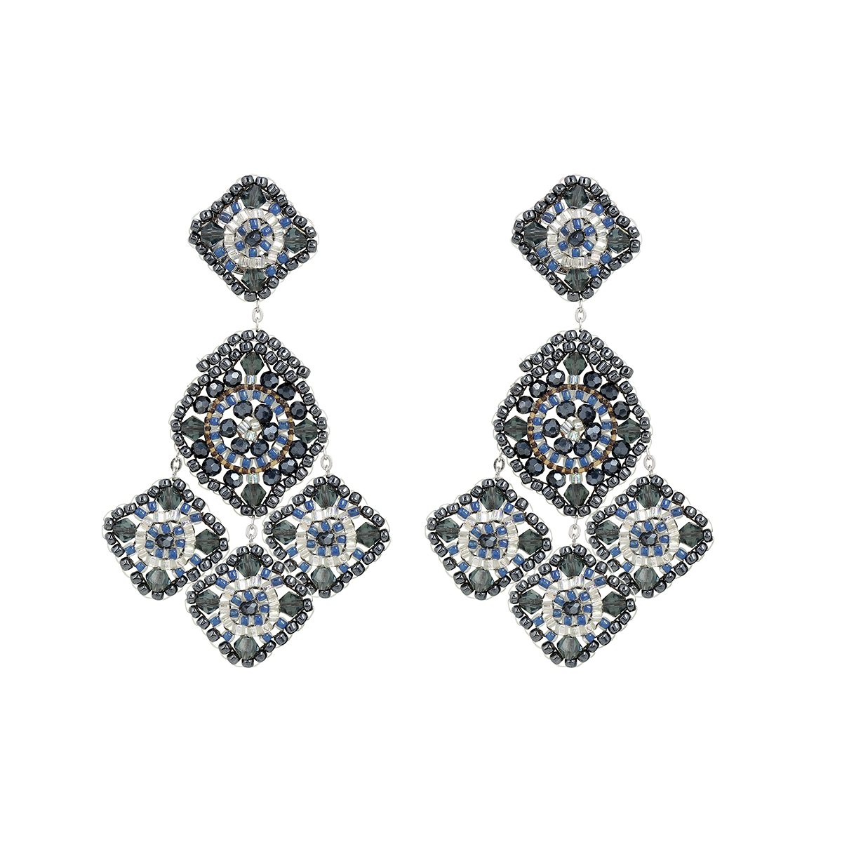 Cajoy_Boho Ohrring navy silver large_EUR 149,99_13132550