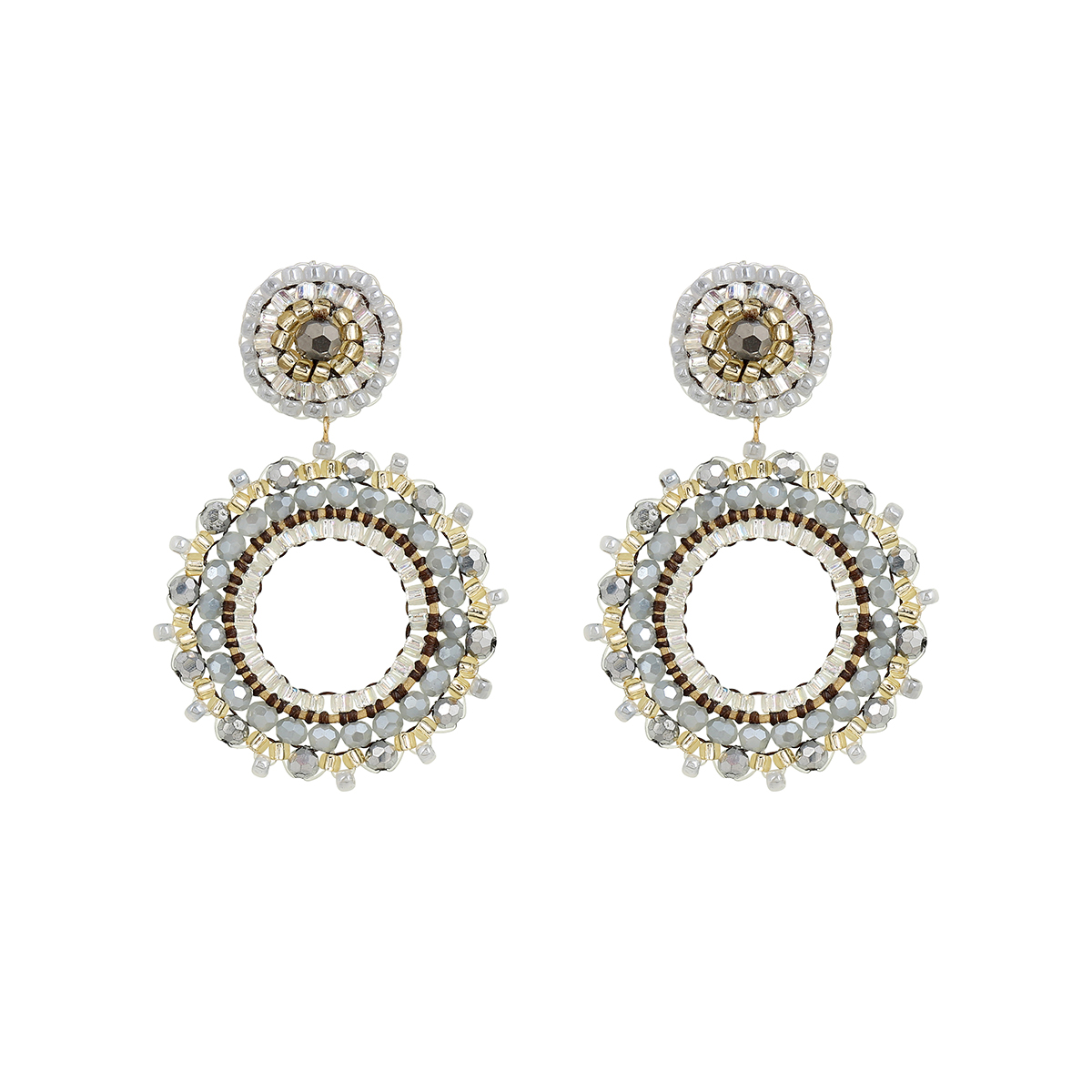 Cajoy_Boho Small Circle grey gold Ohrringe_EUR 79,99_13132559