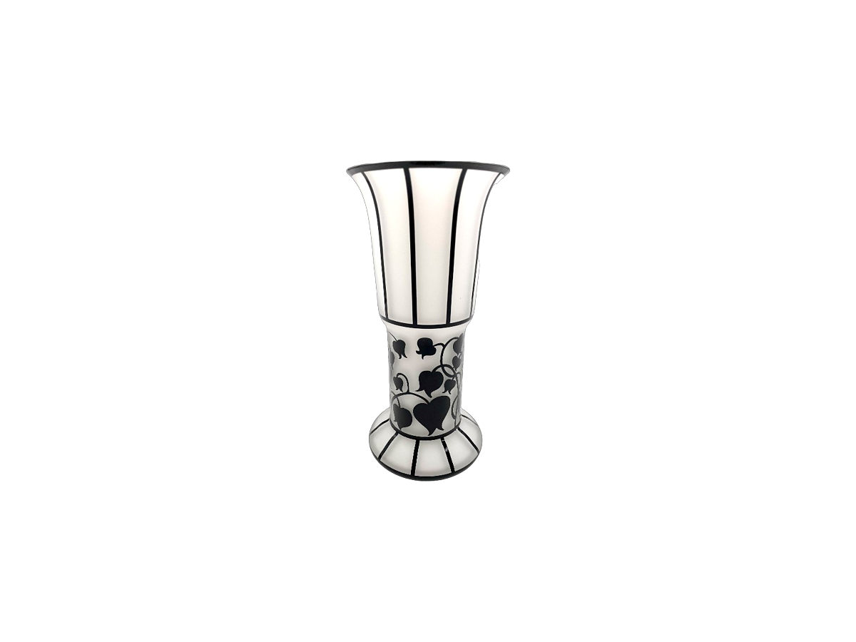 oew_Art Déco Hoffmann Vase schwarz