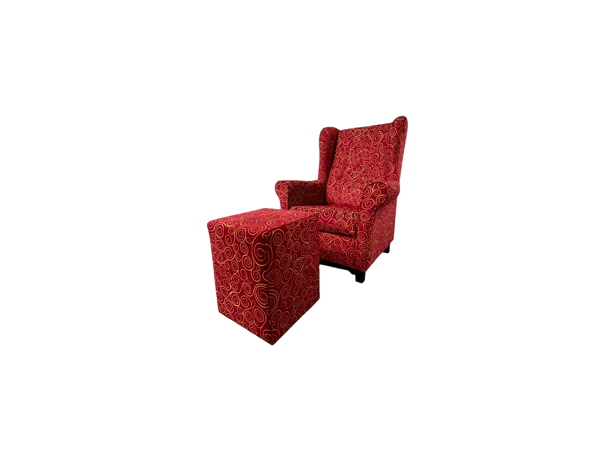 oew_Lounge Chair rot Gustav Klimt