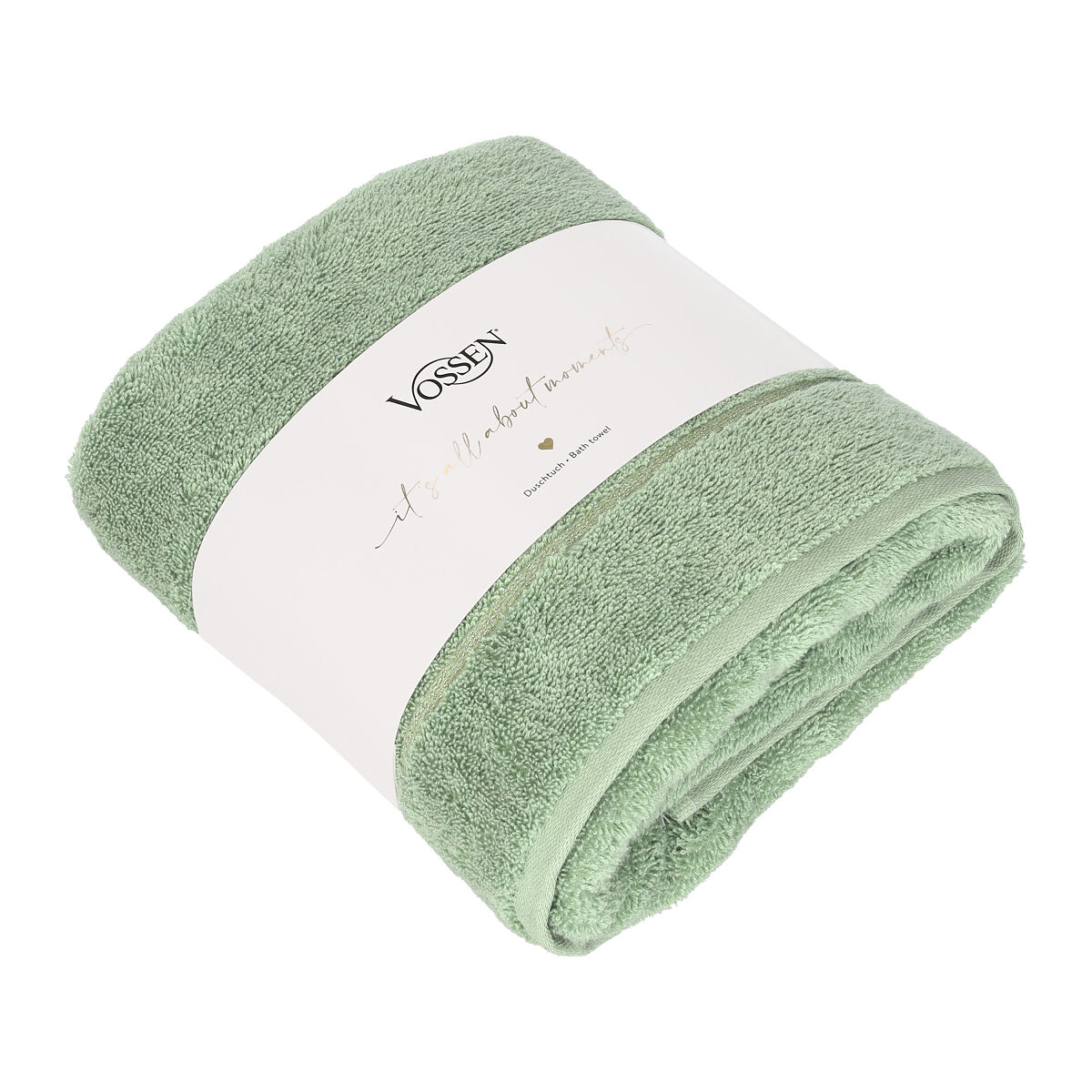 VOSSEN shiny times soft green Duschtuch EUR 39,99