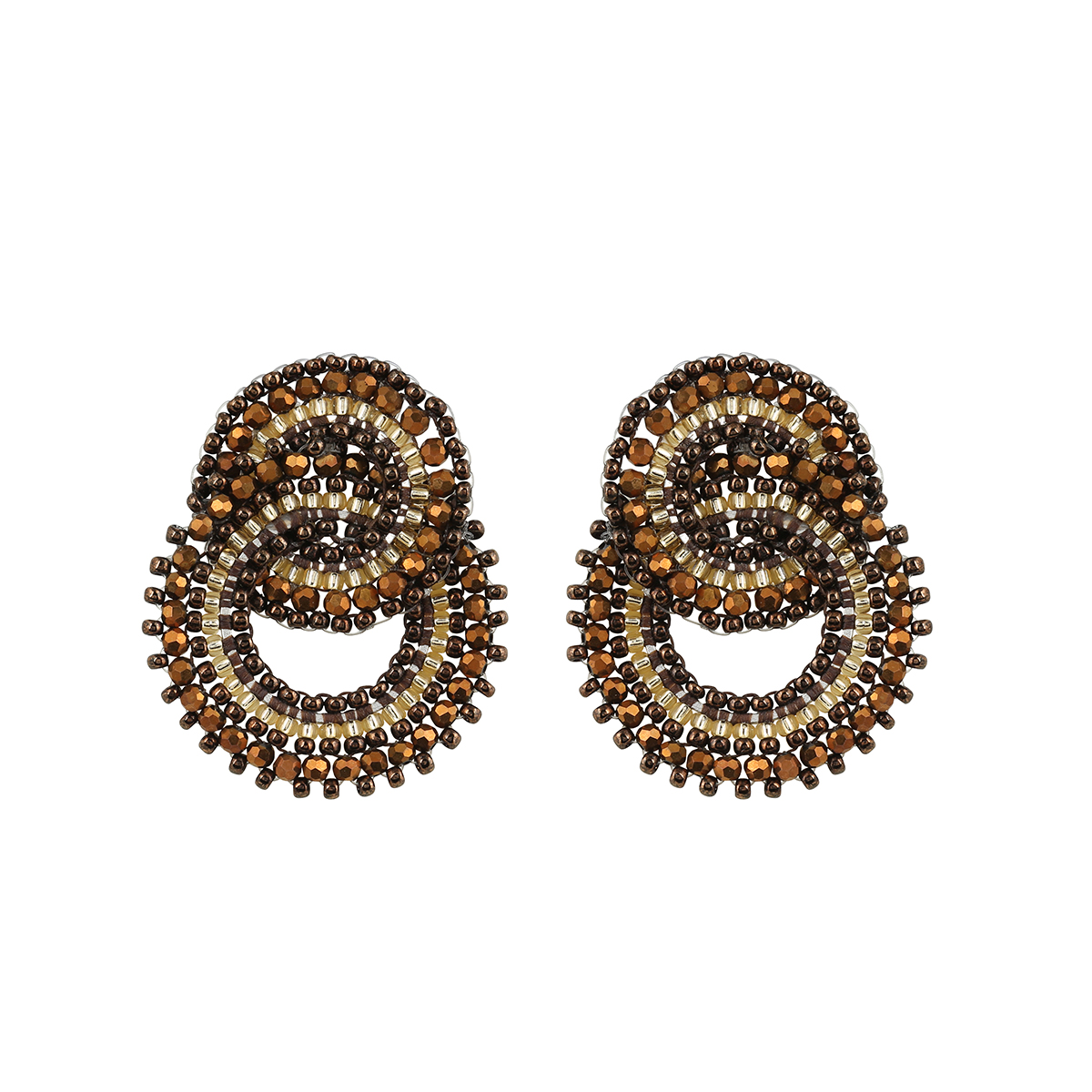 Cajoy_Boho Twisted Circles brown Ohrringe_EUR 109,99_13132517