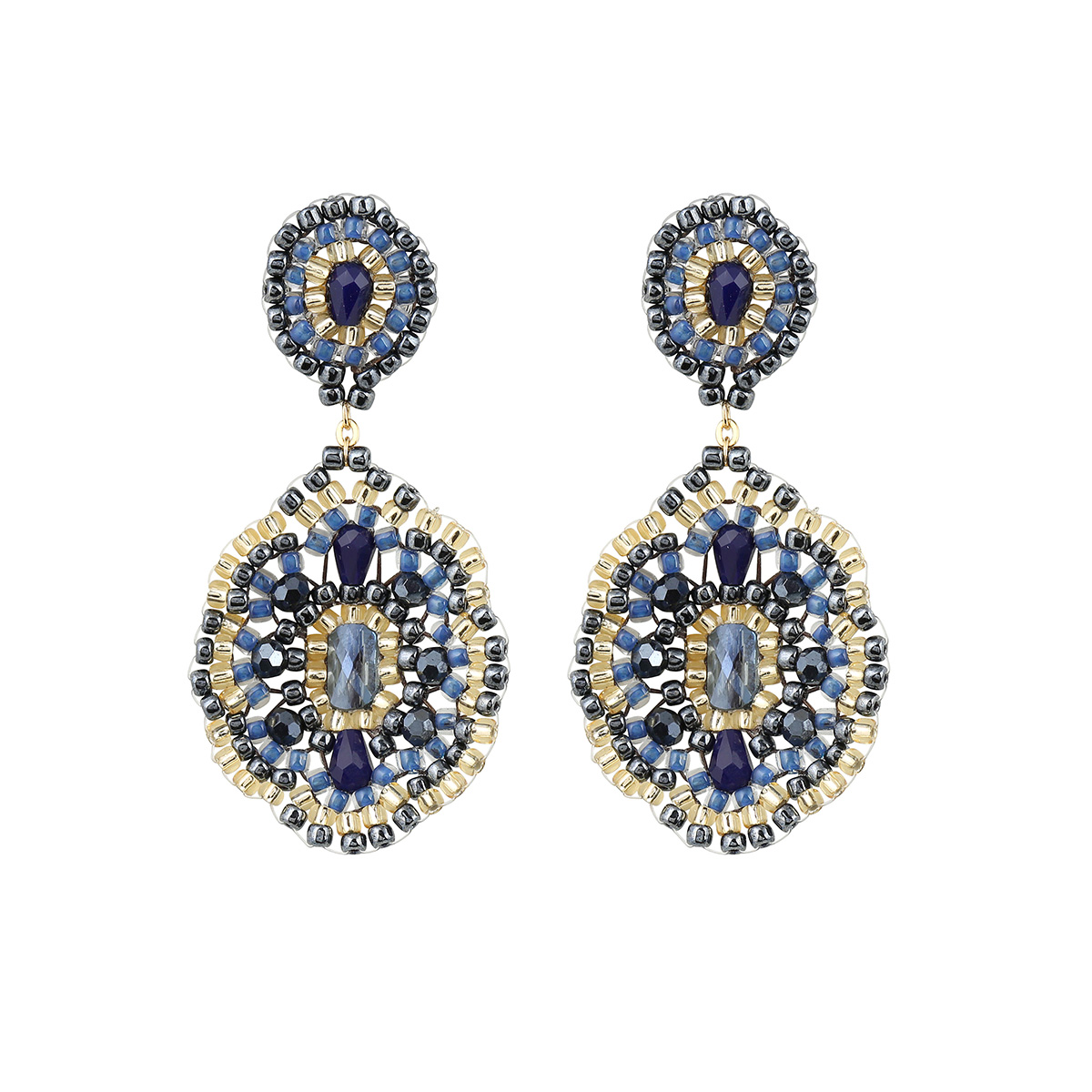 Cajoy_Boho Emerald Midnight blue Ohrringe_EUR 89,99_13132489