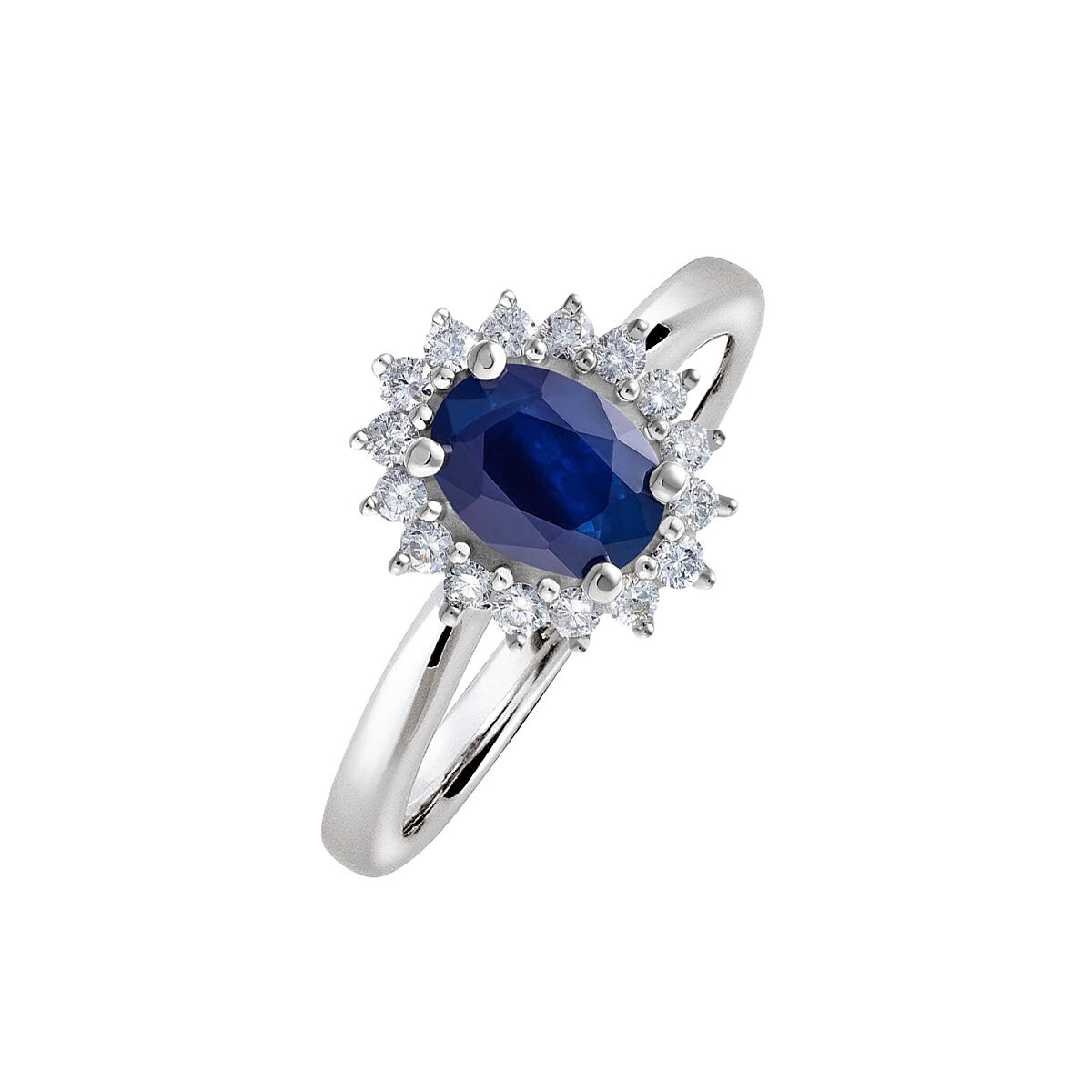 DJ_doro Saphir Verlobungsring Weißgold 585 Brillanten 0,25 ct. 173796 EUR 1789,00