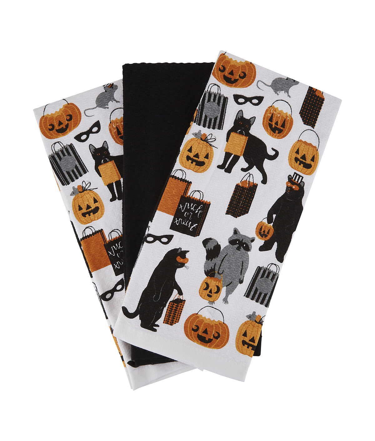 TK Maxx - Halloween Geschirrtücher mit Kürbissen €9,99