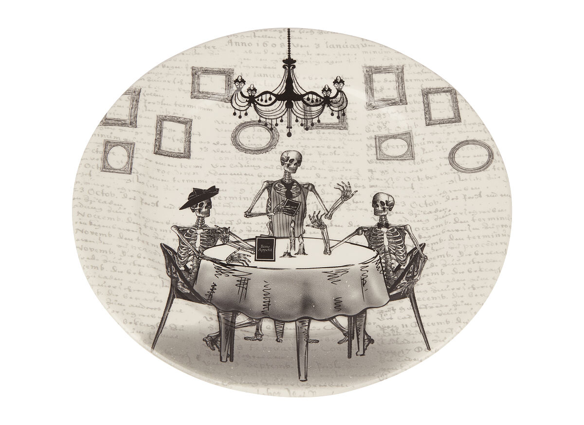TK Maxx - Halloween Teller mit Skletten €7,99