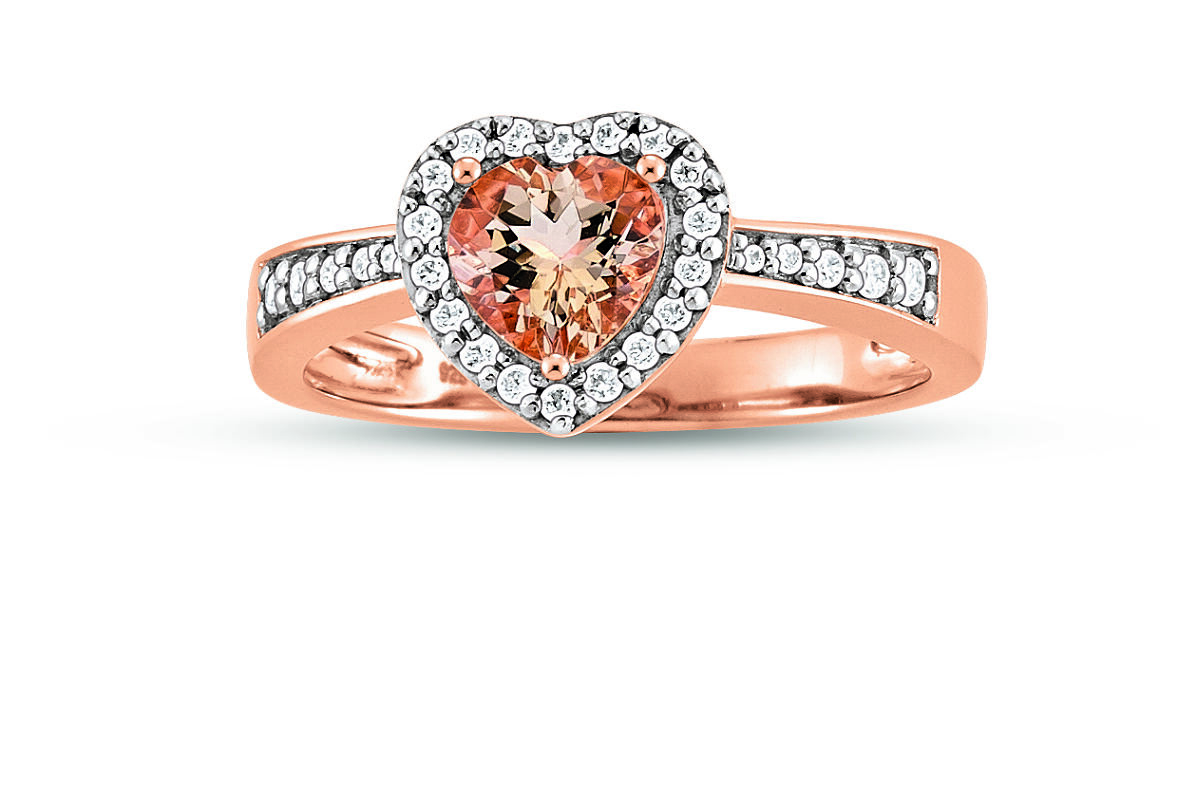 DJ_Ring heart shape mit Brillanten und Morganit_699 Euro