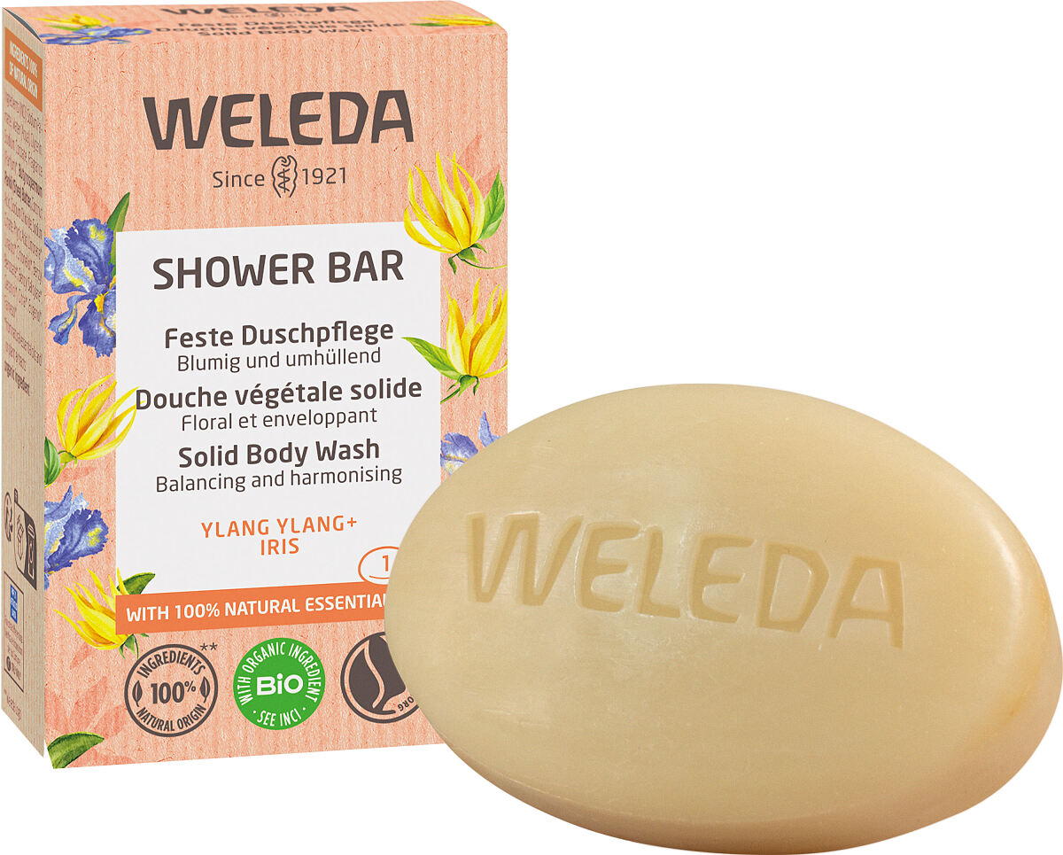 WELEDA_Feste Duschpflege Ylang Ylang + Iris_75 g_UVP € 6,95